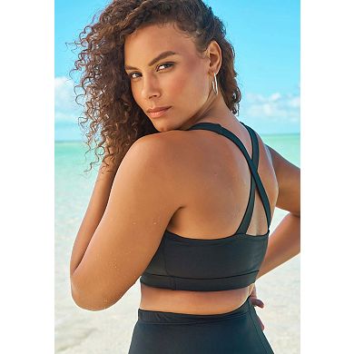 Swim 365 Women's Plus Size Scoop Neck Swim Bra