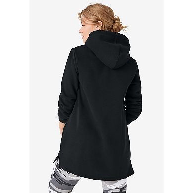 ellos Plus Size Hooded Sweatshirt Tunic