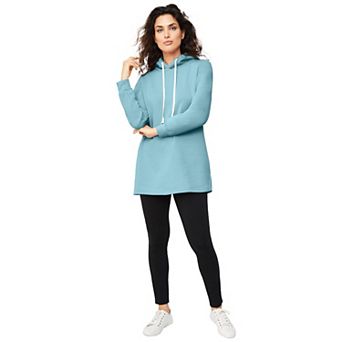 ellos Plus Size Hooded Sweatshirt Tunic