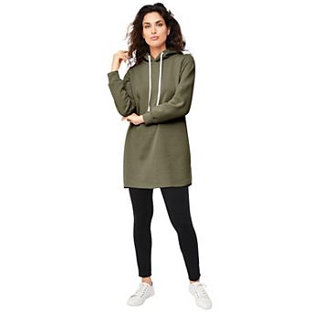 ellos Plus Size Hooded Sweatshirt Tunic