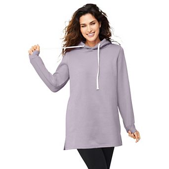 ellos Plus Size Hooded Sweatshirt Tunic
