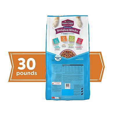 High Protein Dry Puppy Food, Tender & Crunchy With Real Beef, 30 Lb. Bag