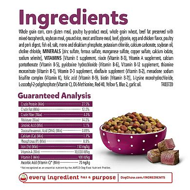 High Protein Dry Puppy Food, Tender & Crunchy With Real Beef, 30 Lb. Bag
