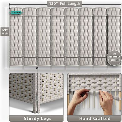 Sorbus 8-Panel Room Divider