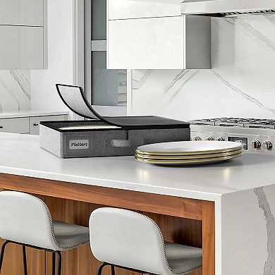 Sorbus China Platter Storage Container