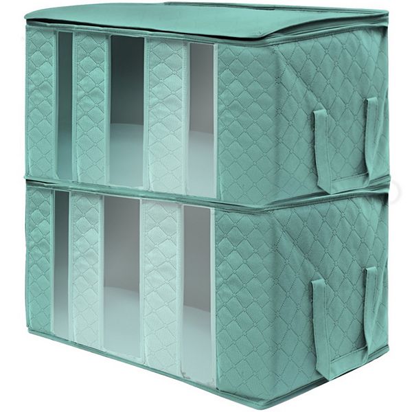 Sorbus Cube Bag Organizers - Teal (4 PACK)