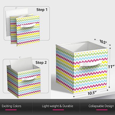 Sorbus Cube Fabric Bin 6-piece Set