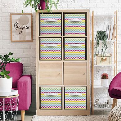 Sorbus Cube Fabric Bin 6-piece Set