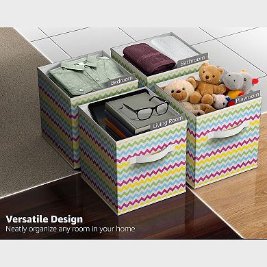 Sorbus Cube Fabric Bin 6-piece Set