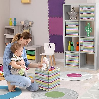 Sorbus Cube Fabric Bin 6-piece Set