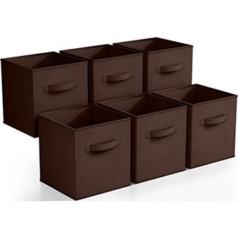 Sorbus Cube Fabric Bin 6 pc Set