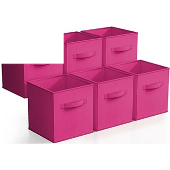 Sorbus Cube Fabric Bin 6 pc Set