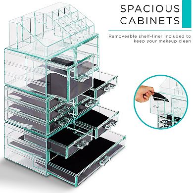Sorbus Makeup Plastic Organizer Case
