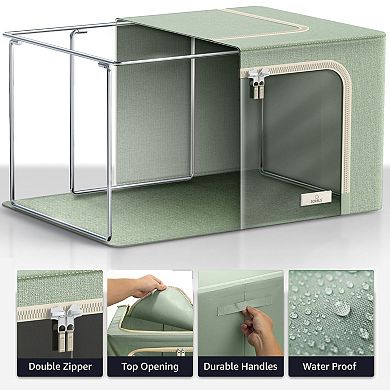 Sorbus Storage Metal Frame Window Bins