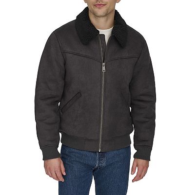 Supreme Faux Shearling Lined Bomber Jacket Black Men's - FW24 - US