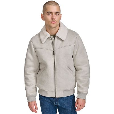 Faux shearling bomber jacket best sale