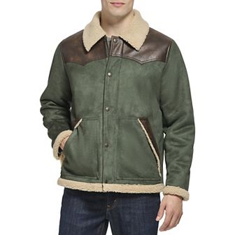 Men's Levi's Faux Leather Shearling Western Jacket