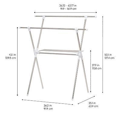 Iris Foldable Drying Rack with Extendable Rods