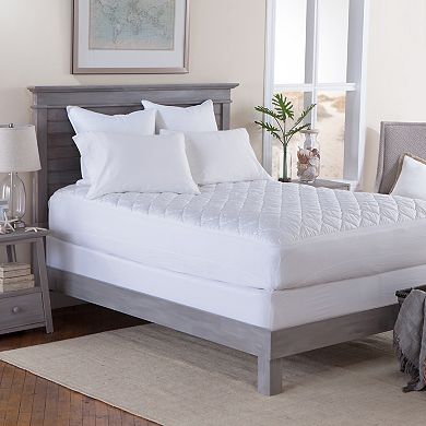 DOWNLITE Triple Protection Plush Down Alternative 400 Thread Count Waterproof Mattress Pad