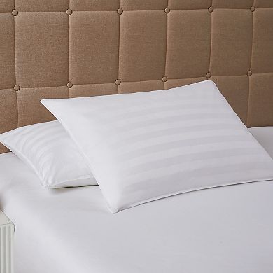DOWNLITE Down Extra Thin, Flat & Soft Pillow for Stomach Sleepers