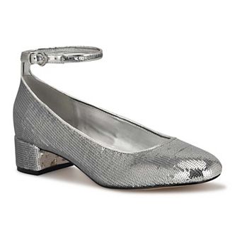 Nine West Amaize Block Heel Ankle Strap Women's Dress Pumps