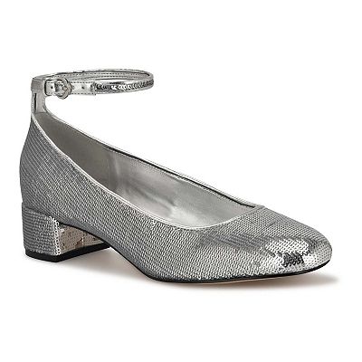 Nine West Amaize Block Heel Ankle Strap Women's Dress Pumps