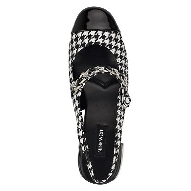 Nine West Geko Block Heel Women's Dress Slingback Pumps