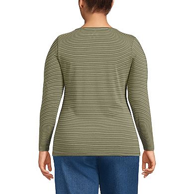 Plus Size Lands' End Lightweight Jersey T-Shirt