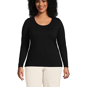 Plus Size Lands' End Lightweight Jersey T-Shirt
