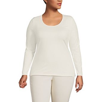 Plus Size Lands' End Lightweight Jersey T-Shirt