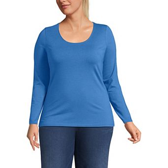 Plus Size Lands' End Lightweight Jersey T-Shirt