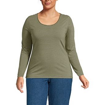 Plus Size Lands' End Lightweight Jersey T-Shirt