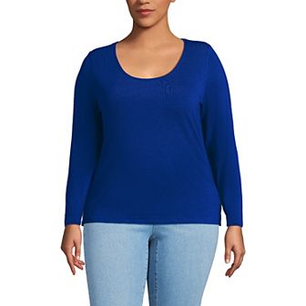 Plus Size Lands' End Lightweight Jersey T-Shirt