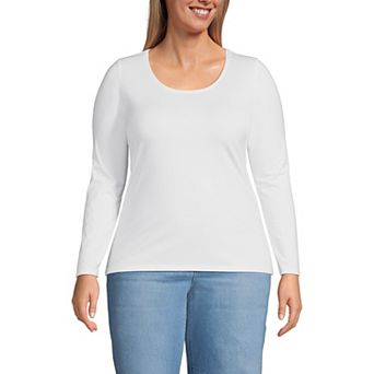 Plus Size Lands' End Lightweight Jersey T-Shirt