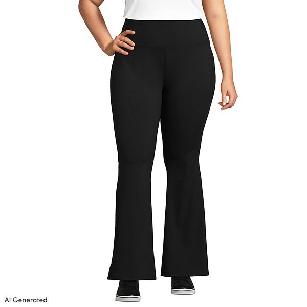 Full Size High-Waist Flare Active Pants Plus Size