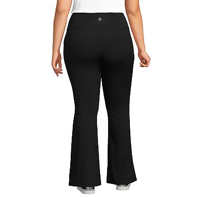 Plus Size Lands' End High-Rise Slim Flare Active Pants