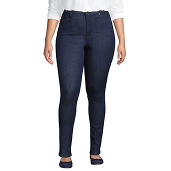 Plus Size Lands' End High-Rise Stretch Skinny Jeans