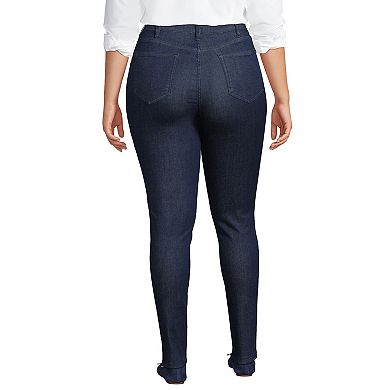 Plus Size Lands' End High-Rise Stretch Skinny Jeans