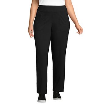 Plus Size Lands' End High-Rise Straight Leg Active Pants