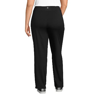 Plus Size Lands' End High-Rise Straight Leg Active Pants