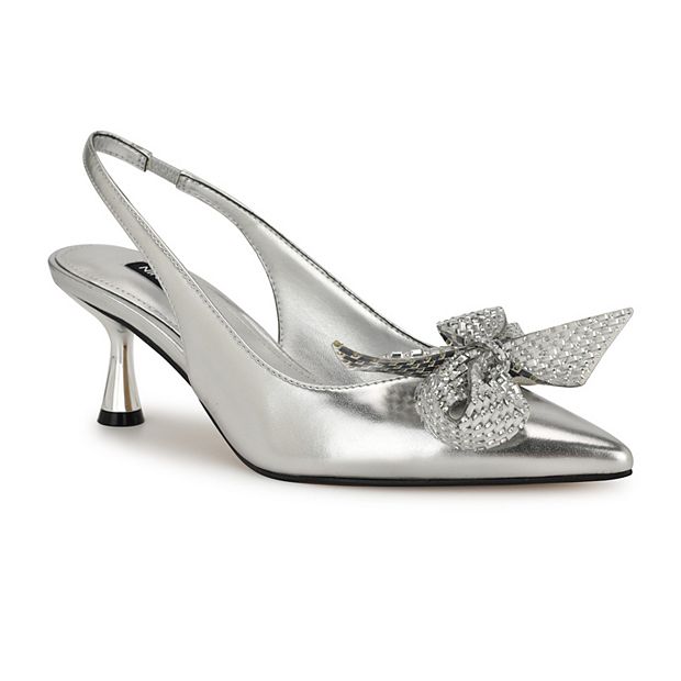 Nine West Rills Pointy Toe Slip-On Women's Dress Slingback Pumps