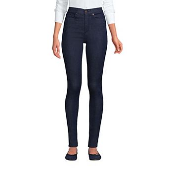 Petite Lands' End Adaptive Lycra High Rise Skinny Jeans