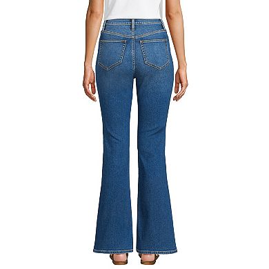 Petite Lands' End High-Rise Skinny Flare Jeans
