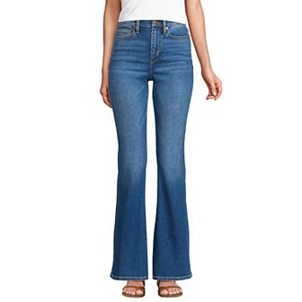 Petite Lands' End High-Rise Skinny Flare Jeans