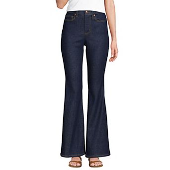 Petite Lands' End High-Rise Skinny Flare Jeans