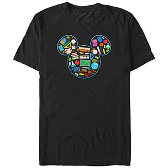 Disney's Mickey Mouse School Supply Icons Big & Tall Graphic Tee