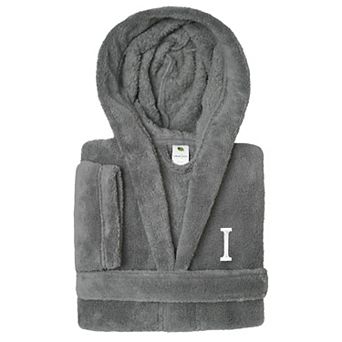 Linum Home Textiles Personalized Kids' Super Plush Double Brushed Hooded Bathrobe
