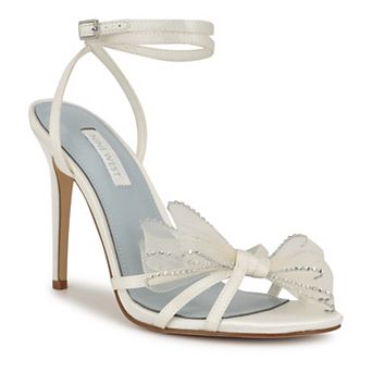 Nine West Minky Bridal Women's Stiletto Heel Dress Sandals