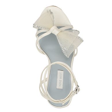 Nine West Minky Bridal Women's Stiletto Heel Dress Sandals