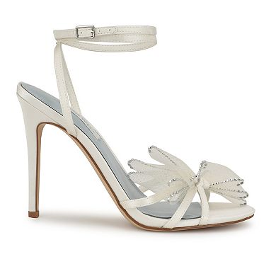 Nine West Minky Bridal Women's Stiletto Heel Dress Sandals